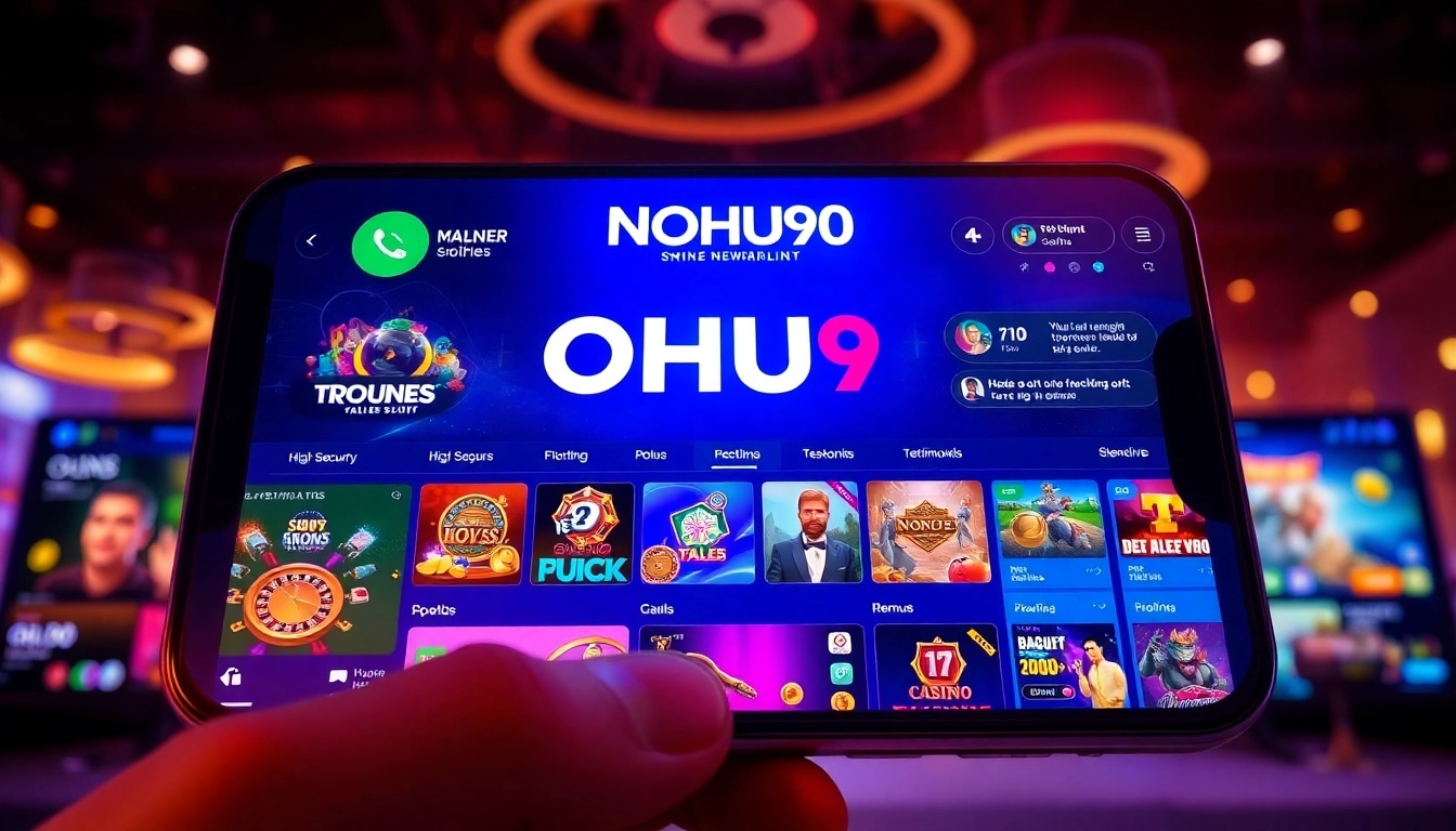 NOHU90 online gaming platform showcasing exciting betting options and vibrant gameplay.