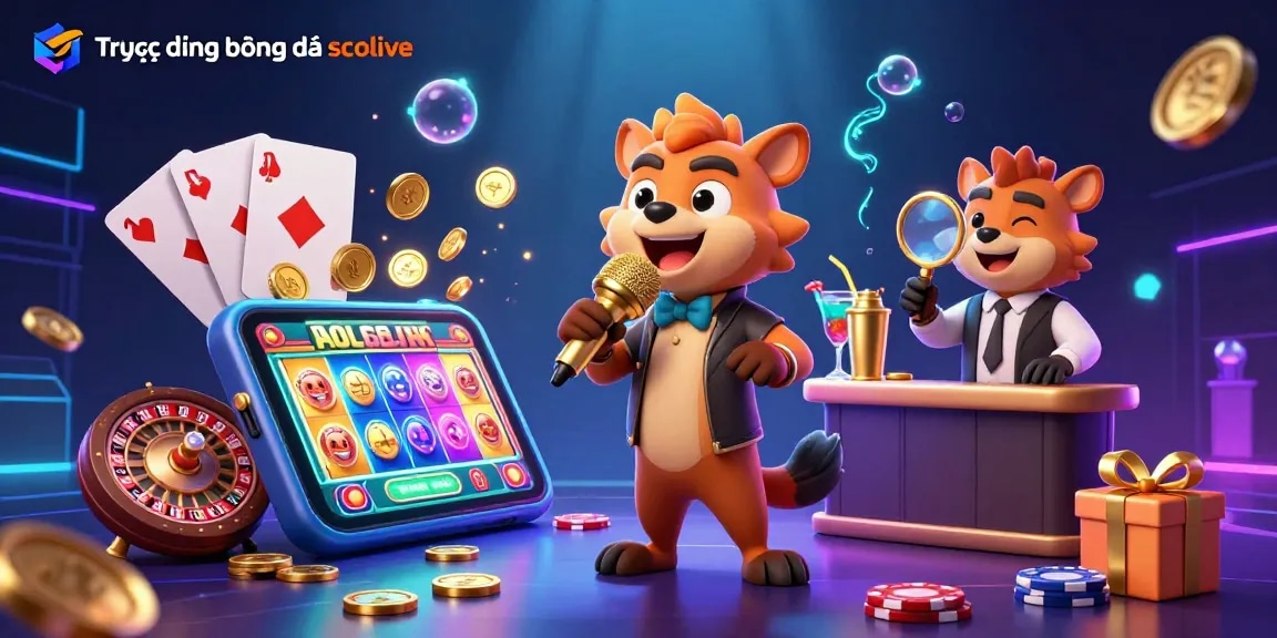 Experience Trực tiếp bóng đá socolive like never before in this vibrant casino scene featuring lively hyenas!