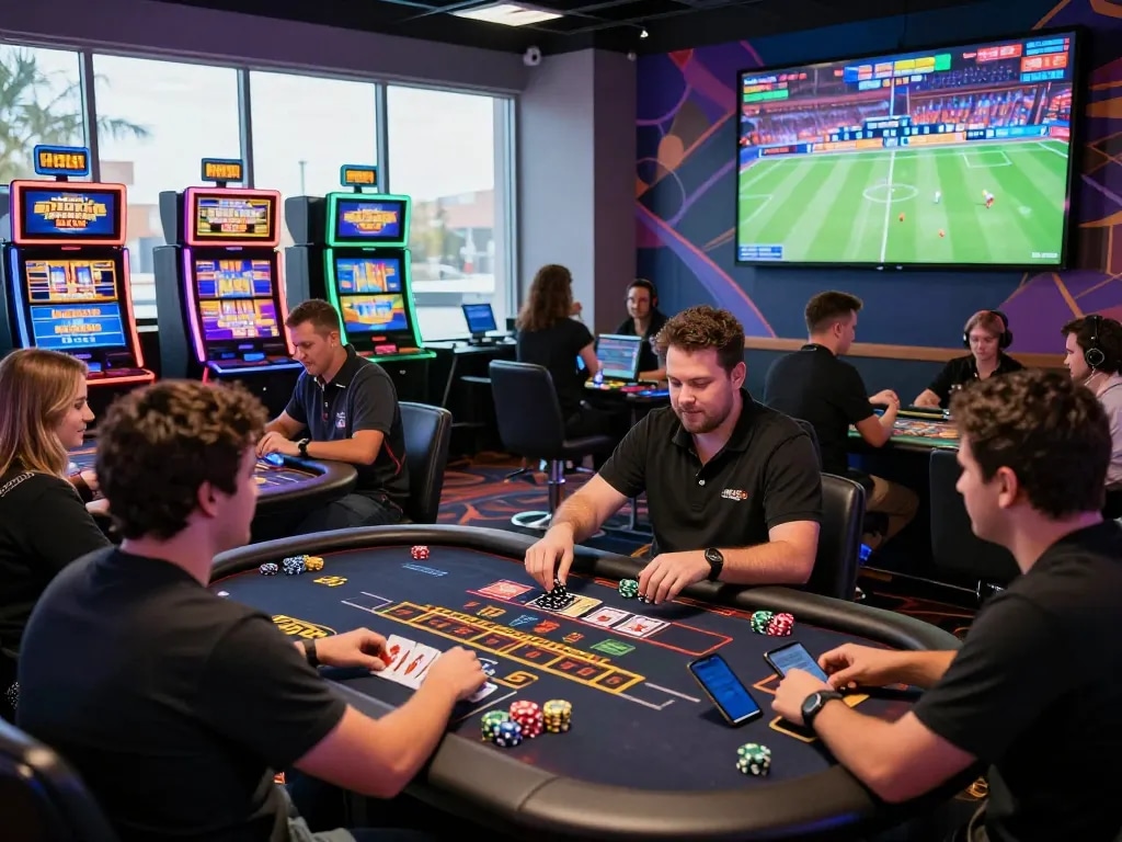 Players at TT88 online casino enjoying games and promotions, showcasing vibrant gaming atmosphere at https://tt888.de.com