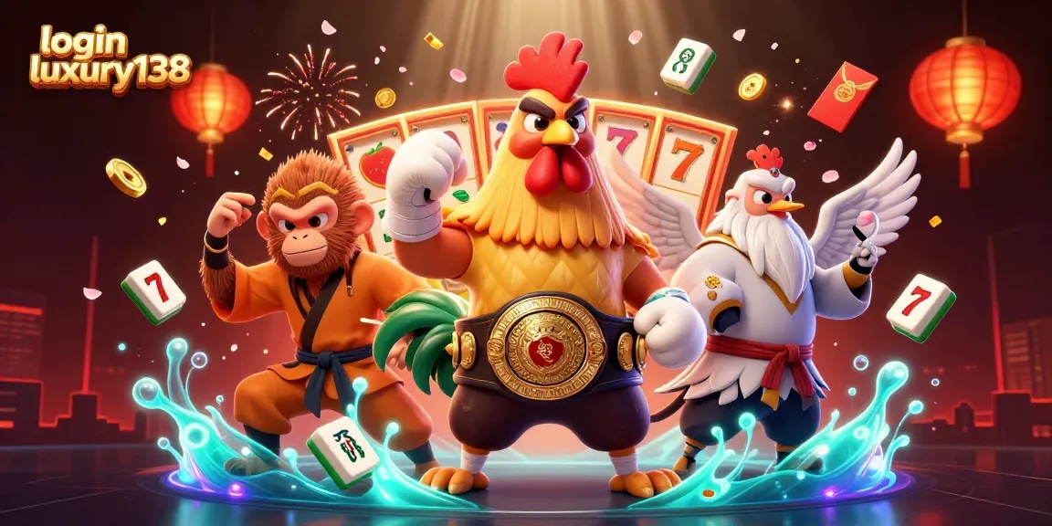 Experience thrilling gameplay with login luxury138 featuring rich 3D elements in a vibrant casino scene.