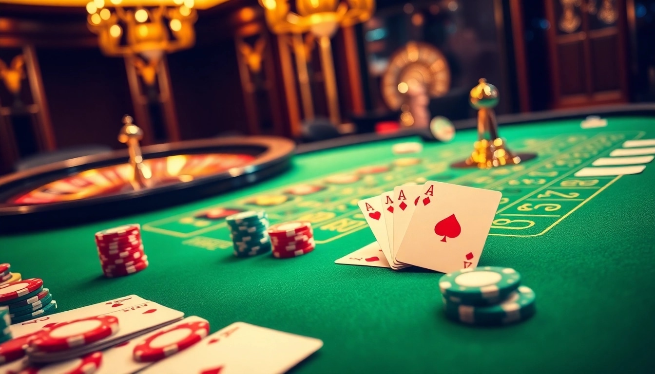 Experience the thrill of free credit baccarat at an elegant casino table filled with excitement and strategy.