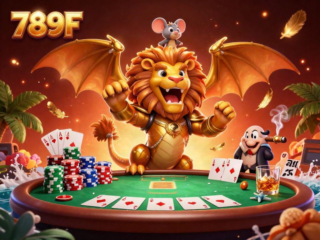Engage with thrilling action at 789F casino, featuring golden chimera and high-stakes poker.