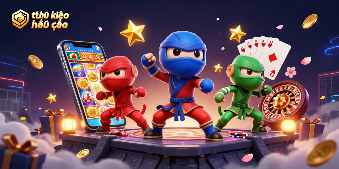 Experience dynamic sports betting with tỷ lệ kèo nhà cái as chameleons perform martial arts amidst vibrant casino elements.