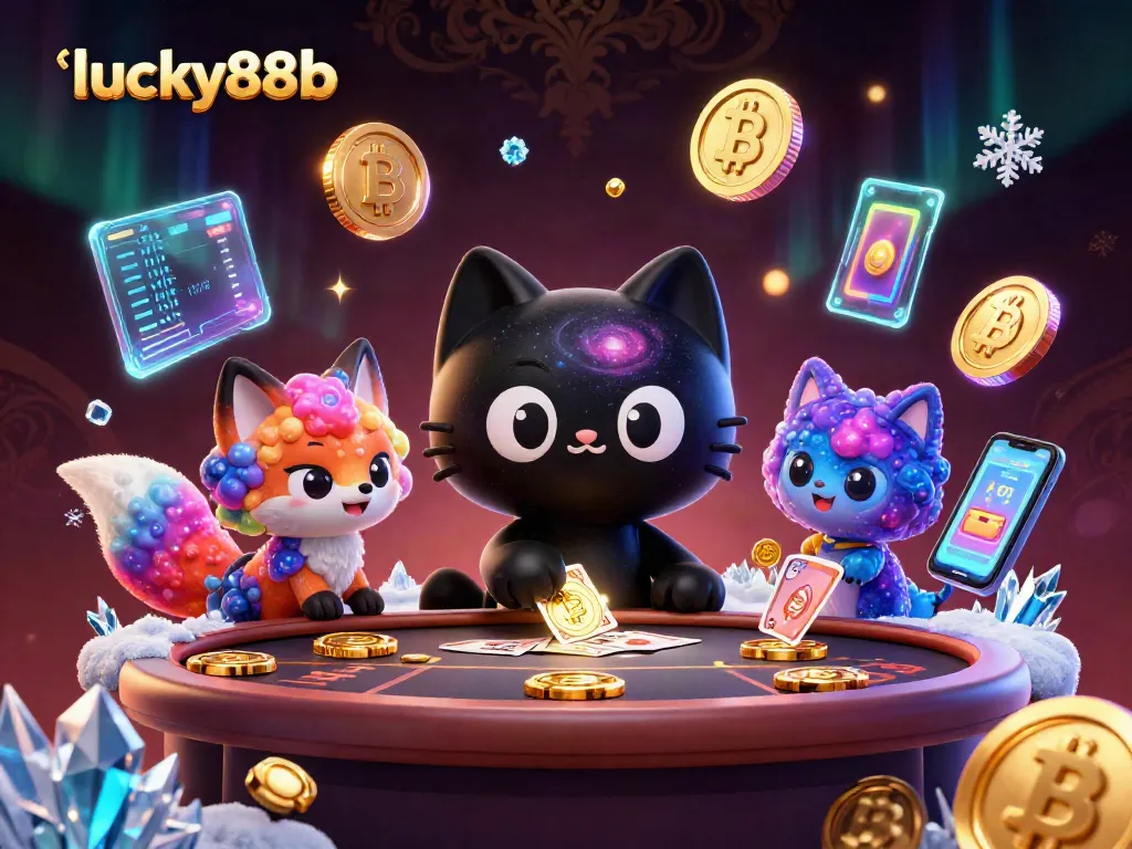 Experience thrilling gaming with lucky88b featuring a cosmic cat at an epic casino scene.