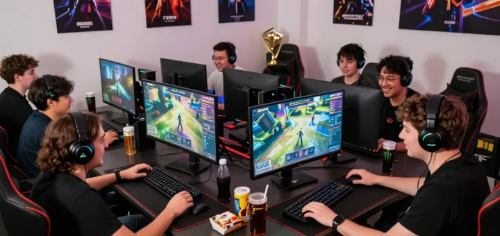Komunitas mewah MEGAWIN88 dengan gamer yang antusias dan setup modern.